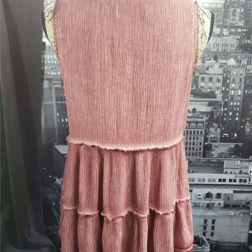 Knox Rose Pink Sleeveless Tunic with Lace Detail - Picture 5 of 7